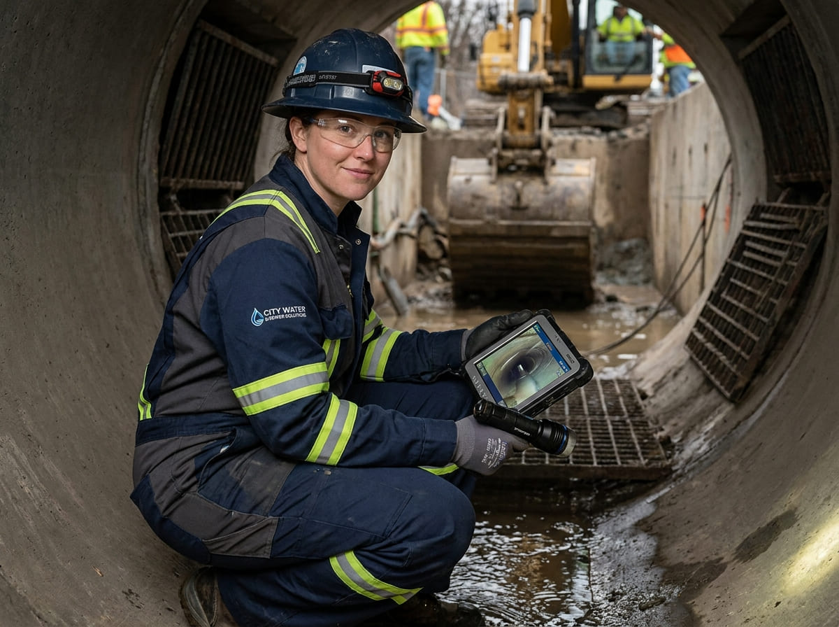 Sewer Line Inspection & Replacement in Crosby